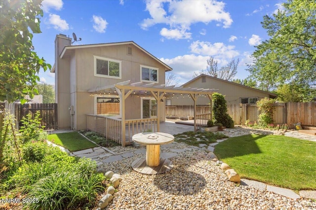 2731 Wabash Cir, Sparks, NV 89434 - back of house featuring a pergola, a chimney, and a patio area