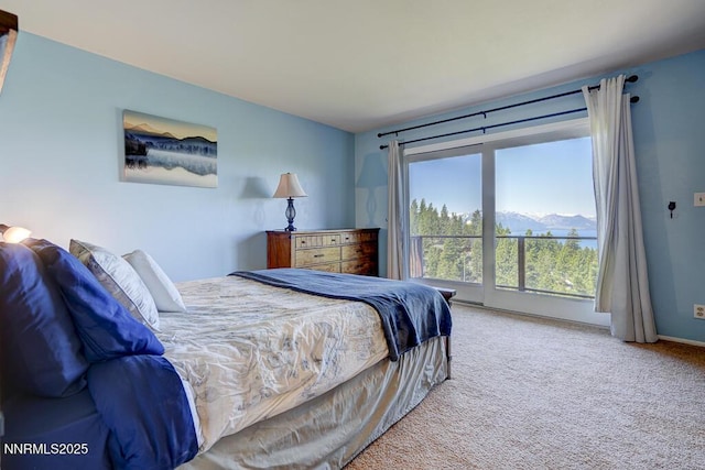 710 Tina Ct # B-2, Stateline, NV 89449 - bedroom featuring a mountain view and carpet