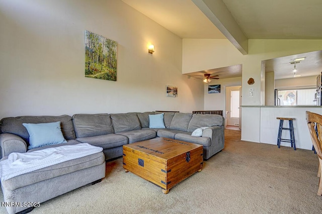 710 Tina Ct # B-2, Stateline, NV 89449 - carpeted living area featuring ceiling fan