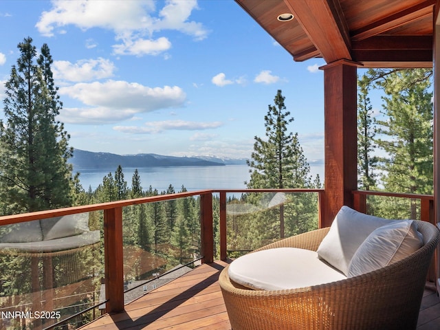 563 Knotty Pine Dr, Incline Village, NV 89451 - balcony with a water and mountain view