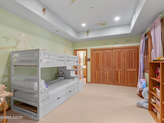 563 Knotty Pine Dr, Incline Village, NV 89451 - bedroom with carpet flooring, a closet, and recessed lighting