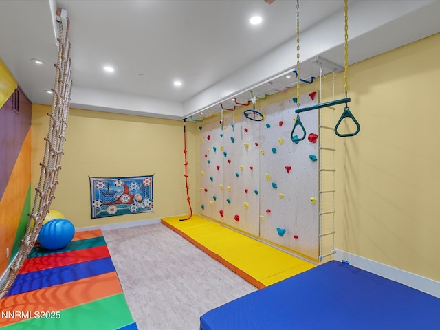 563 Knotty Pine Dr, Incline Village, NV 89451 - recreation room featuring recessed lighting and baseboards
