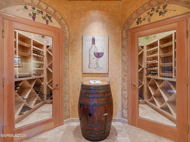563 Knotty Pine Dr, Incline Village, NV 89451 - wine room with stone tile flooring