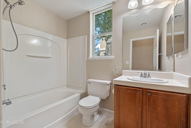 7121 Jermann Dr, Sparks, NV 89436 - full bathroom with vanity, shower / washtub combination, and tile patterned floors