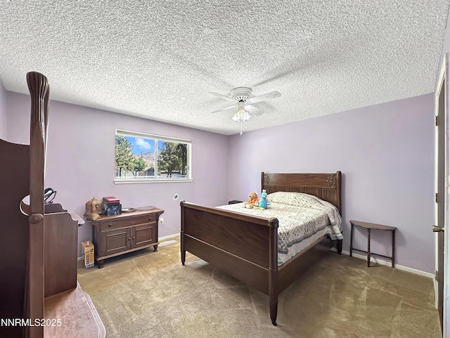 1331 Stephanie Way, Minden, NV 89423 - carpeted bedroom featuring a ceiling fan and a textured ceiling
