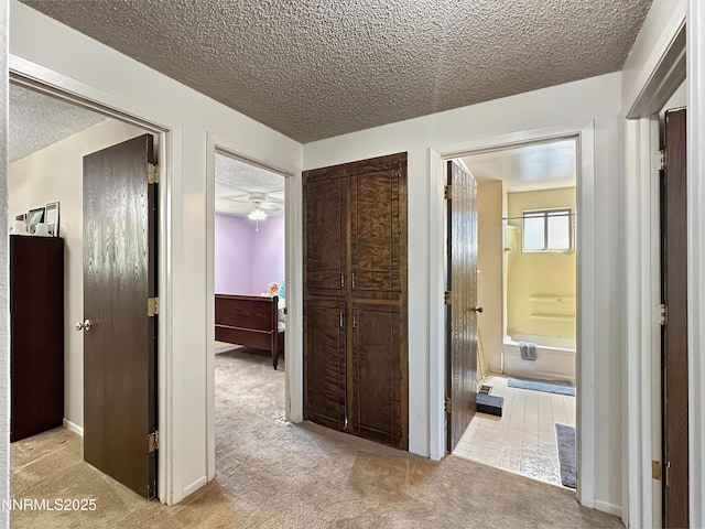 1331 Stephanie Way, Minden, NV 89423 - corridor featuring a textured ceiling and carpet
