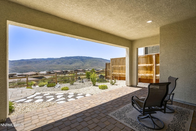 9192 Graycliff Ln, Reno, NV 89523 - view of patio with a mountain view