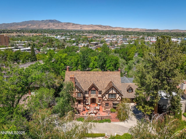 745 California Ave, Reno, NV 89509 - aerial view of property and surrounding area featuring mountains