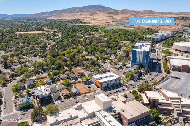 1341 N Virginia St, Reno, NV 89503 - bird's eye view of a mountain backdrop