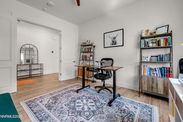 611 Camargue Trl, Reno, NV 89511 - home office featuring light wood-style flooring and baseboards