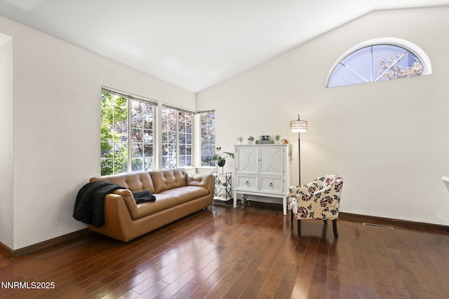 6055 Stonecreek Dr, Reno, NV 89511 - living room with vaulted ceiling and wood-type flooring
