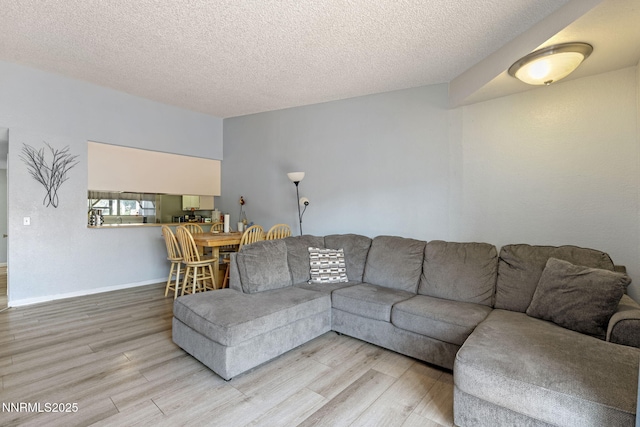 11050 Zeolite Dr, Reno, NV 89506 - living room featuring wood finished floors, a textured ceiling, and baseboards