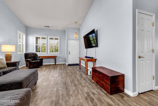 8975 Sorcha St, Reno, NV 89506 - living room with wood finished floors and baseboards