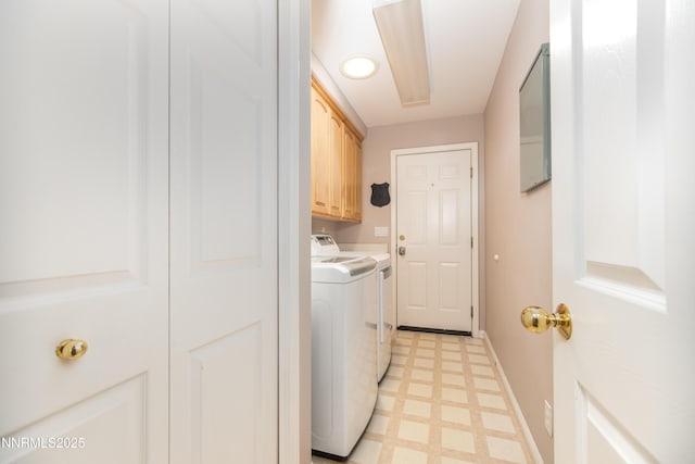 867 Mahogany Dr, Minden, NV 89423 - laundry area with cabinet space, independent washer and dryer, light floors, and baseboards