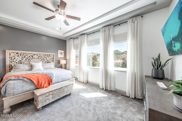 1536 Elk Run Trl, Reno, NV 89523 - carpeted bedroom with ceiling fan and a raised ceiling