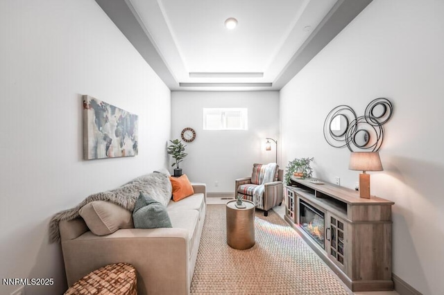 1536 Elk Run Trl, Reno, NV 89523 - living room featuring baseboards and a tray ceiling