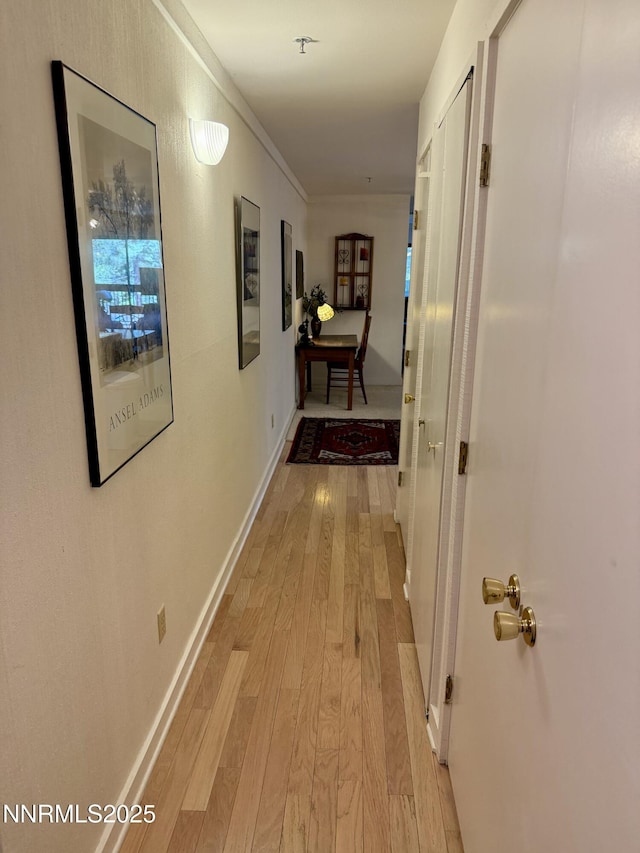 333 Ski Way Unit 274, Incline Village, NV 89451 - hallway with light wood-type flooring, crown molding, and baseboards