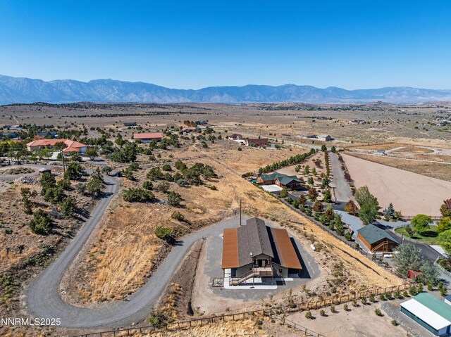 2620 Old Ranch Rd, Gardnerville, NV 89410 - overview of rural landscape featuring a mountain backdrop and a desert landscape