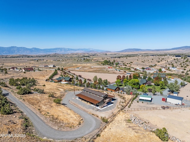 2620 Old Ranch Rd, Gardnerville, NV 89410 - overview of rural landscape with a desert landscape and a mountain backdrop