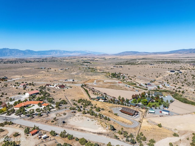 2620 Old Ranch Rd, Gardnerville, NV 89410 - aerial view of sparsely populated area with a desert landscape and a mountainous background