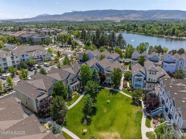 265 Lafayette Ln, Reno, NV 89509 - aerial view of residential area featuring a water and mountain view