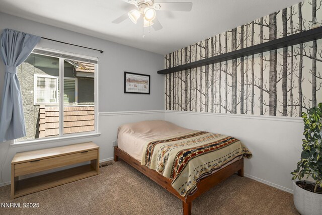 9783 Northrup Dr, Reno, NV 89521 - carpeted bedroom featuring baseboards and ceiling fan
