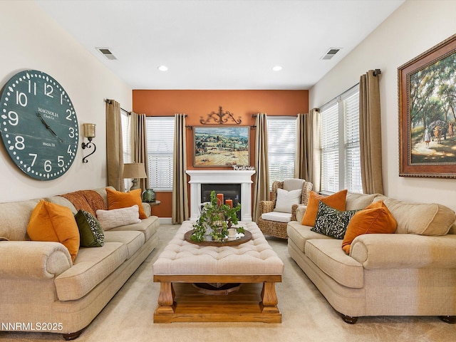 7693 Stone Bluff Way, Reno, NV 89523 - living room featuring recessed lighting and a fireplace