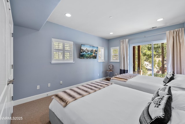 1314 Saint Gallen Ct, Incline Village, NV 89451 - bedroom with baseboards, recessed lighting, and carpet flooring
