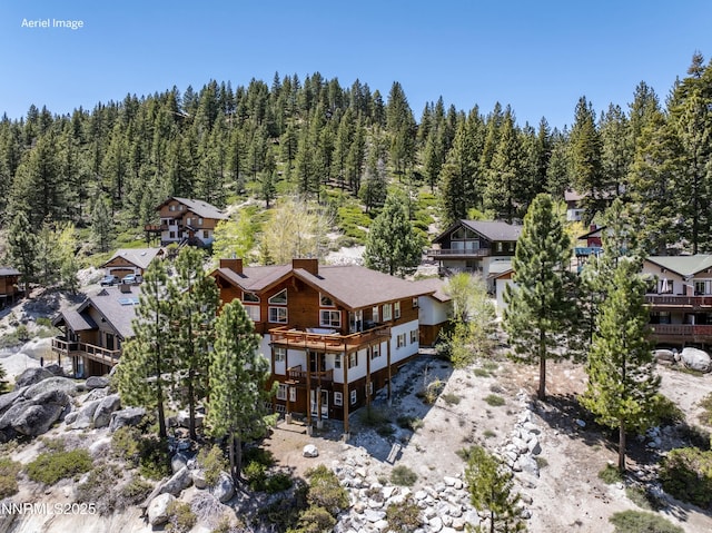 1314 Saint Gallen Ct, Incline Village, NV 89451 - aerial view of residential area featuring a forest
