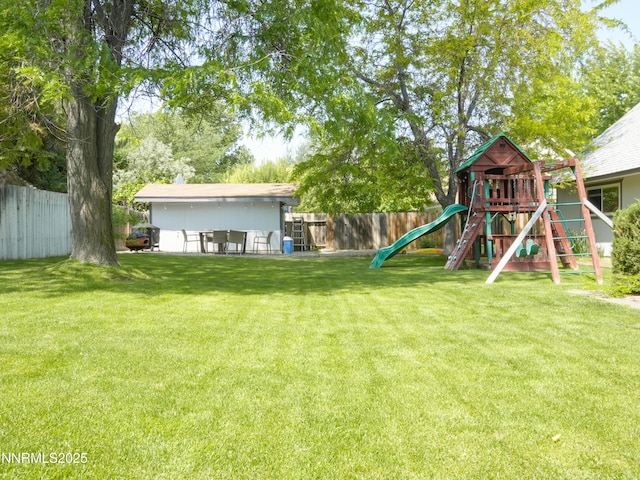 5026 Snowy Mountain Dr, Winnemucca, NV 89445 - view of yard with a playground
