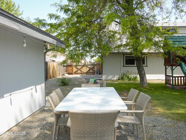 5026 Snowy Mountain Dr, Winnemucca, NV 89445 - view of patio featuring outdoor dining area