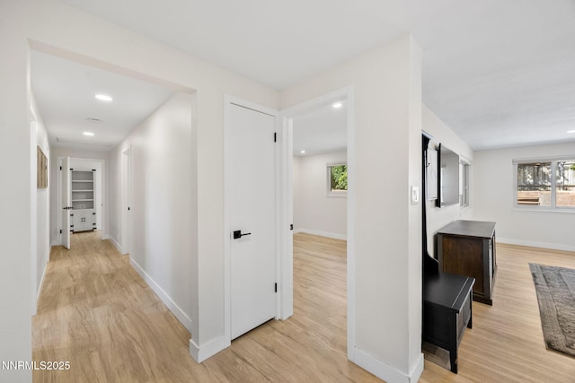 1901 S Marsh Ave, Reno, NV 89509 - corridor featuring light wood-style flooring, baseboards, and recessed lighting