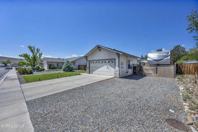 1416 Sally Ln, Gardnerville, NV 89460 - ranch-style house featuring driveway and a garage