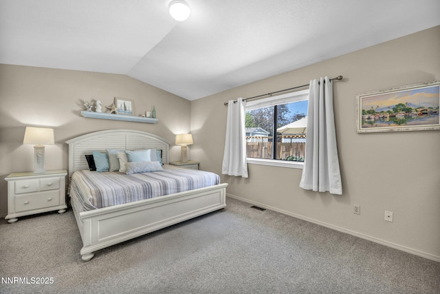 1416 Sally Ln, Gardnerville, NV 89460 - bedroom with carpet flooring, lofted ceiling, and baseboards