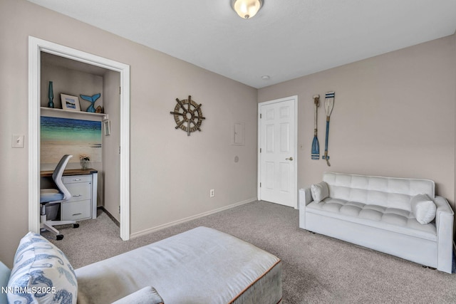1416 Sally Ln, Gardnerville, NV 89460 - bedroom featuring carpet, baseboards, and a desk