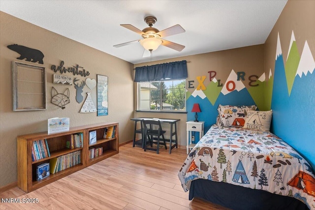 4492 Trenton Ct, Sparks, NV 89436 - bedroom with wood finished floors and a ceiling fan