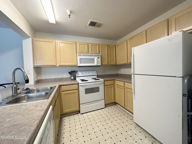 200 Talus Way Unit 434, Reno, NV 89503 - kitchen with white appliances, a sink, and light brown cabinets