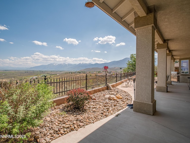 1037 Haystack Dr, Carson City, NV 89705 - view of patio / terrace featuring a mountain view and a view of rural / pastoral area