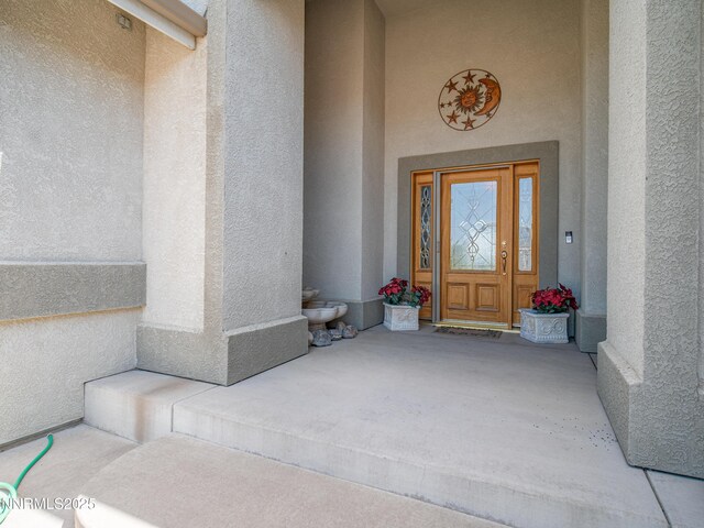 1037 Haystack Dr, Carson City, NV 89705 - entrance to property with stucco siding