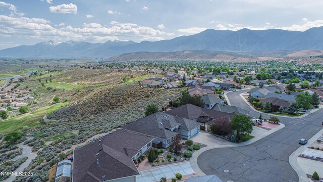1037 Haystack Dr, Carson City, NV 89705 - aerial perspective of suburban area featuring mountains