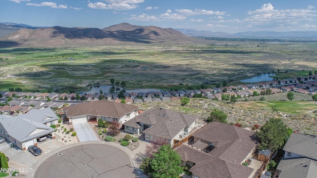 1037 Haystack Dr, Carson City, NV 89705 - aerial perspective of suburban area featuring a water and mountain view