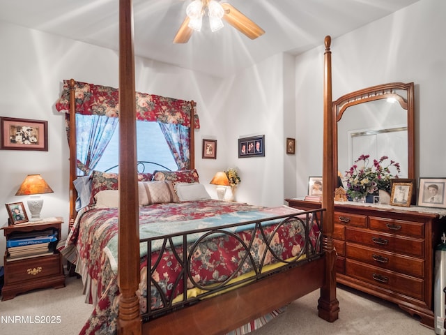 1037 Haystack Dr, Carson City, NV 89705 - bedroom with light carpet and ceiling fan