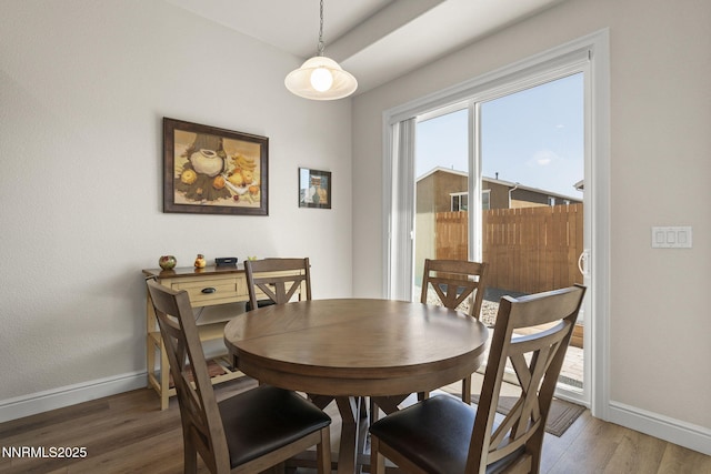 910 Cranfield Ct, Reno, NV 89506 - dining space featuring baseboards and wood finished floors