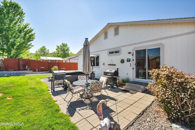 17533 Javalina Ct, Reno, NV 89508 - view of patio / terrace featuring area for grilling and a hot tub