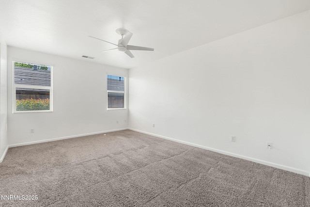 469 N Sand Crane Cir, Sparks, NV 89436 - spare room featuring ceiling fan, carpet flooring, and baseboards