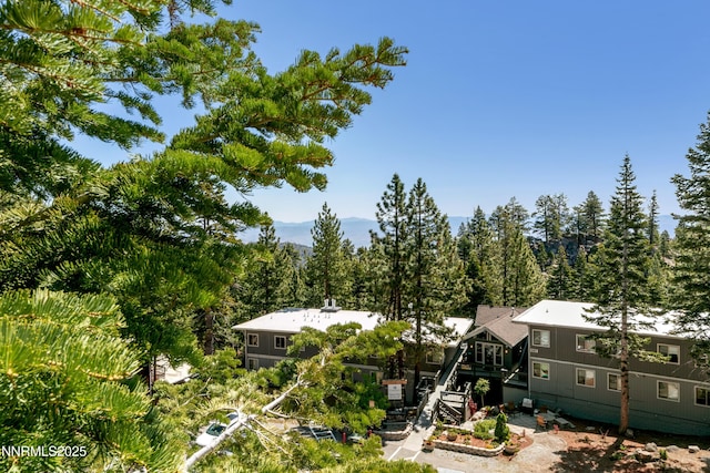 340 Quaking Aspen Ln # C, Stateline, NV 89449 - view from above of property featuring a heavily wooded area