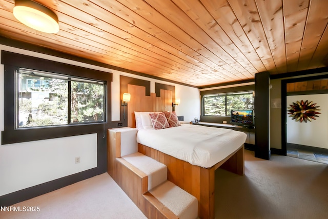 340 Quaking Aspen Ln # C, Stateline, NV 89449 - carpeted bedroom with wood ceiling and multiple windows