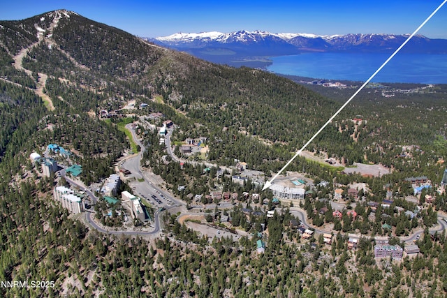 340 Quaking Aspen Ln # C, Stateline, NV 89449 - aerial view of property's location featuring mountains and a heavily wooded area