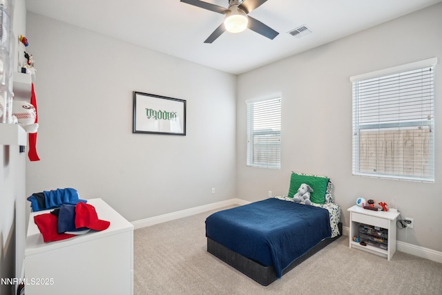 15058 Iron River Dr, Reno, NV 89521 - carpeted bedroom featuring baseboards and a ceiling fan