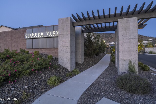 15058 Iron River Dr, Reno, NV 89521 - view of home's community with a pergola